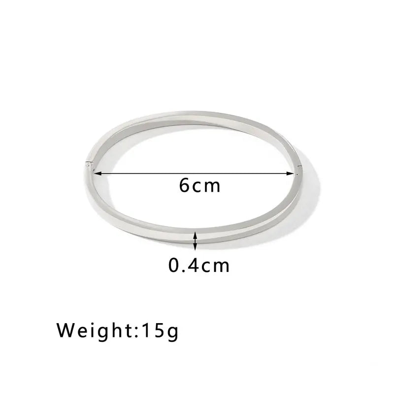 Fashion Design Gold Color Zircon And Cross Nut Nail Bangle Gold & Stainless Steel For Woman Bracelet buckle Classic jewelry