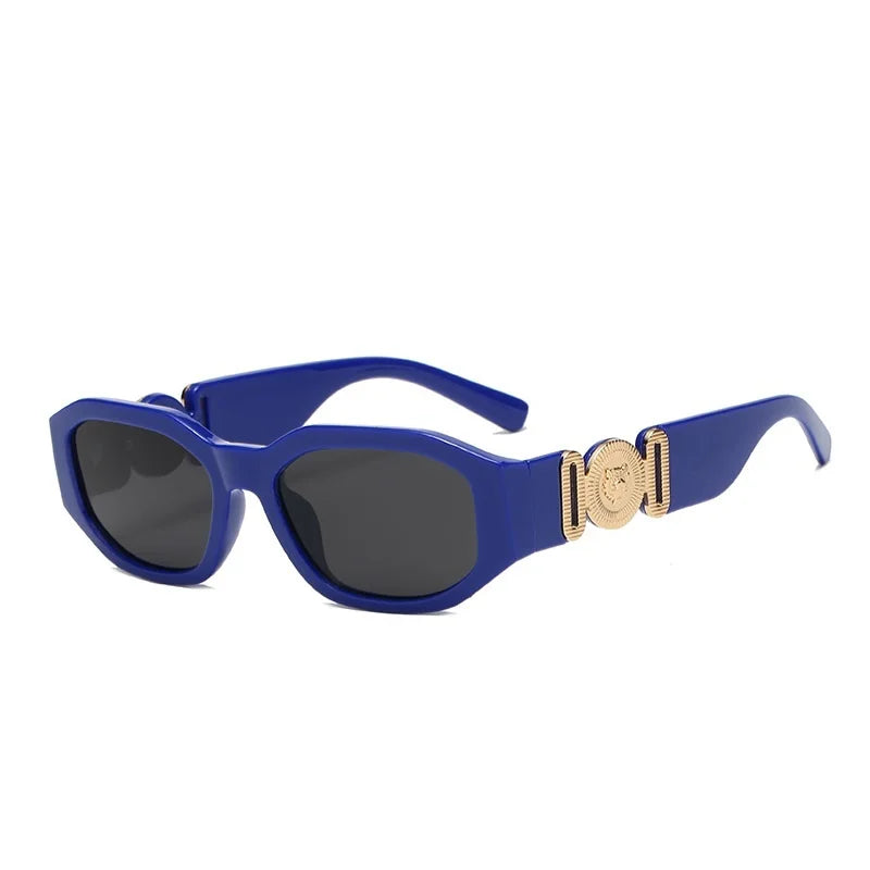 LONSY Fashion Square Sunglasses - Black Gradient Big Frame Retro UV400