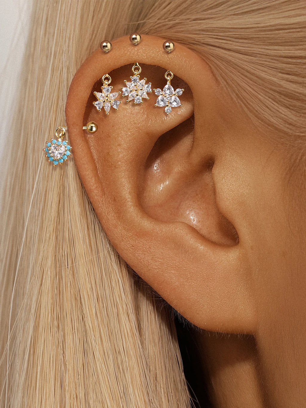 Aide 925 Sterling Silver 1piece Silver Color Thread Labret Upper Stud Earrings Cartilage Tragus Helix Piercing Studs Jewelry
