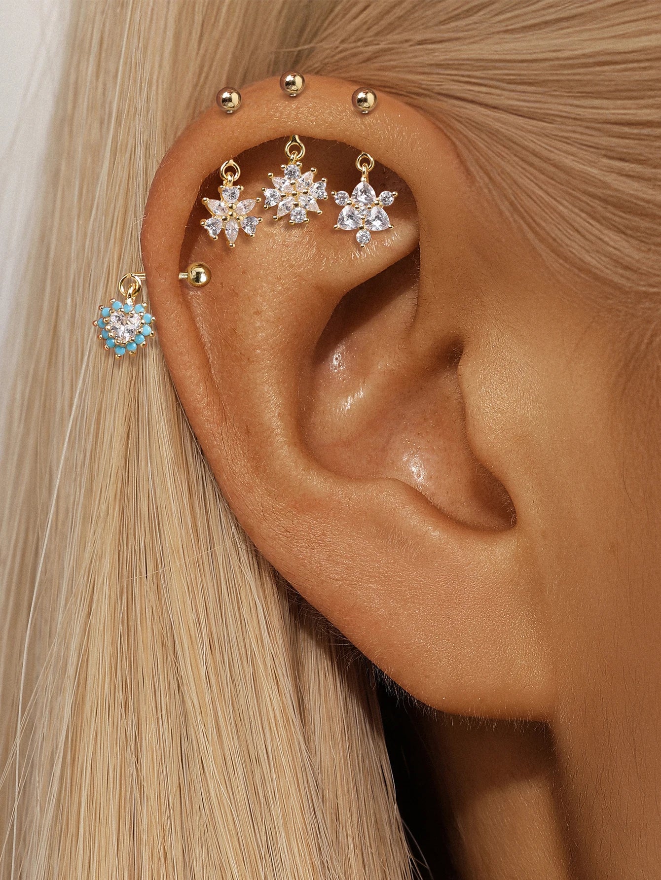 Aide 925 Sterling Silver 1piece Silver Color Thread Labret Upper Stud Earrings Cartilage Tragus Helix Piercing Studs Jewelry