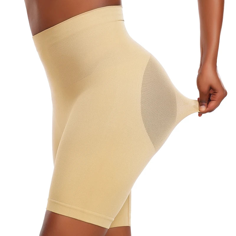 High Waist Body Shaper Shorts - Butt Lifter Mesh Buttock Enhancer