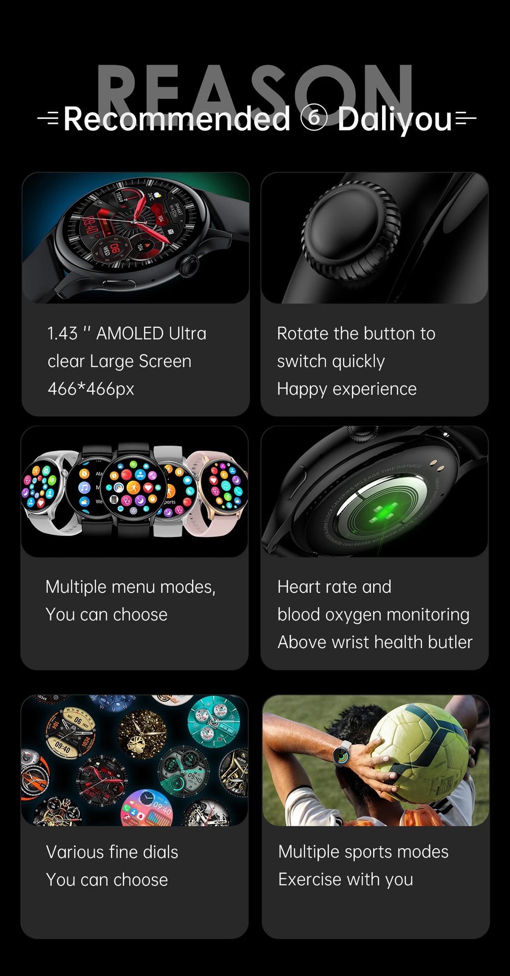 New Smart Watch Women 466*466 AMOLED Screen Always Display Time NFC Bluetooth Call Fashion IP68 Waterproof Sports Men Smartwatch