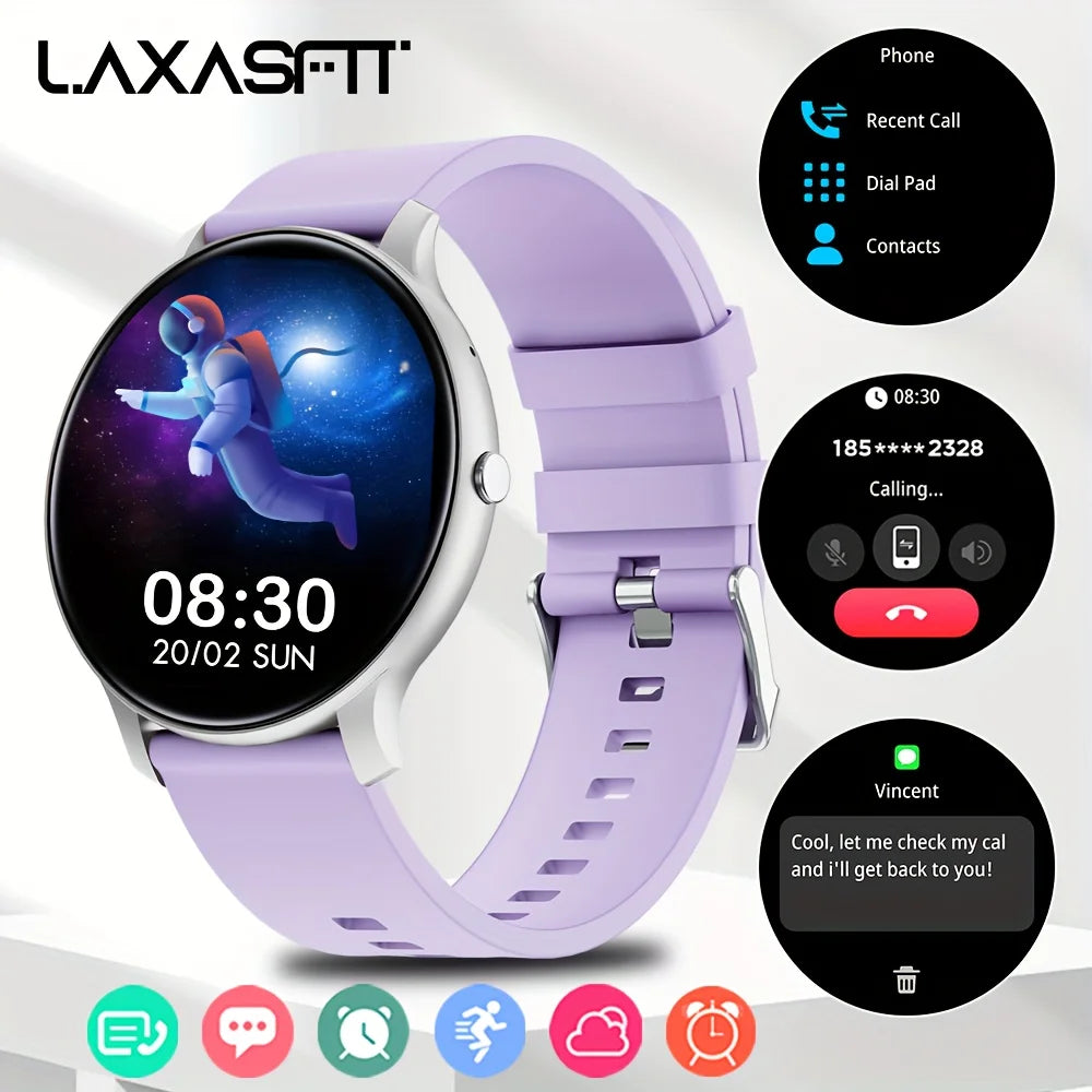 LAXASFIT 2024 Smartwatch - Bluetooth Call IP68 Fitness Custom Dials