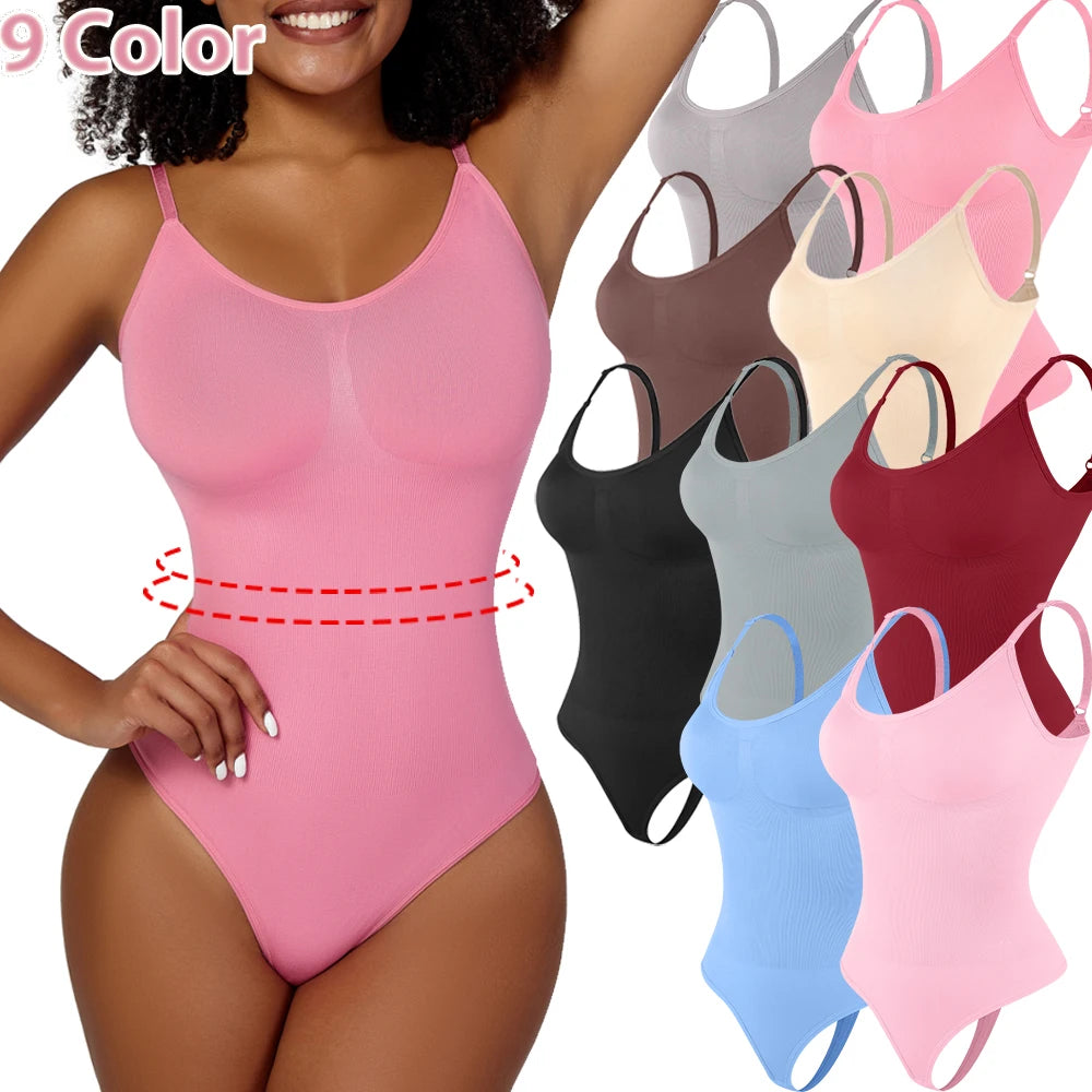 Bodysuit Shapewear - Tummy Control Butt Lifter Low Neck Jumpsuit