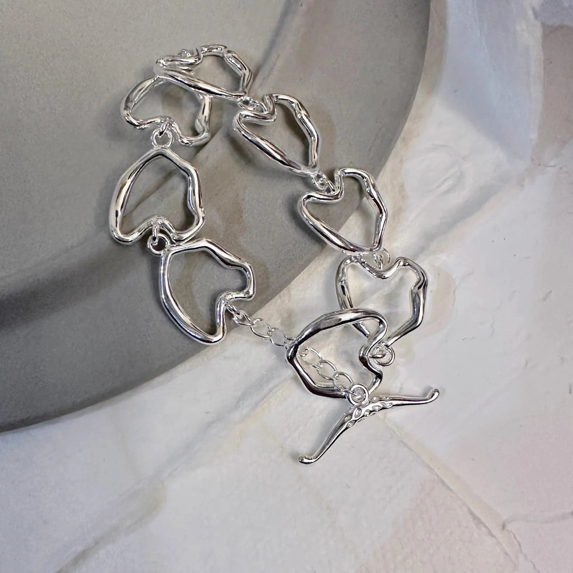 925 Sterling Silver Bracelet Bangle Vintage Open Lock Geometric Punk For Woman Girl Fashion Jewelry Gift Dropship Wholesale