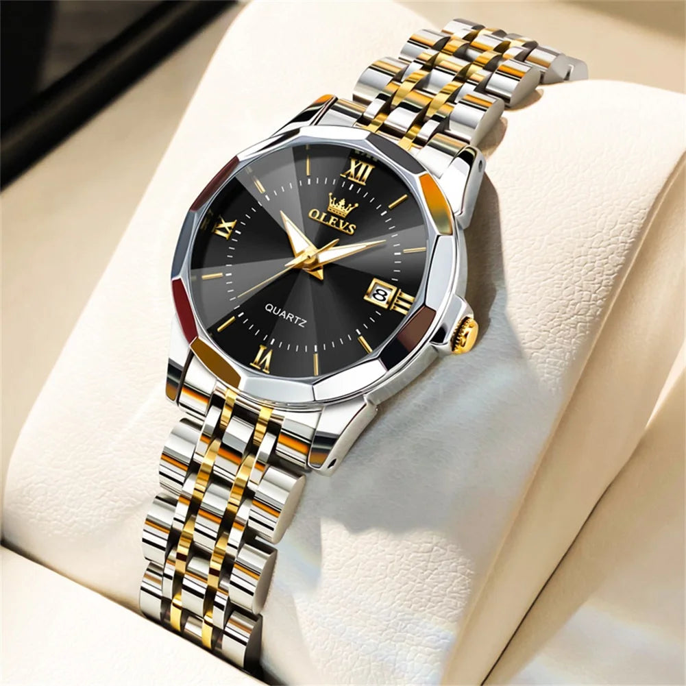 OLEVS Elegant Fashion Women's Watch - Luxury Waterproof Luminous Date
