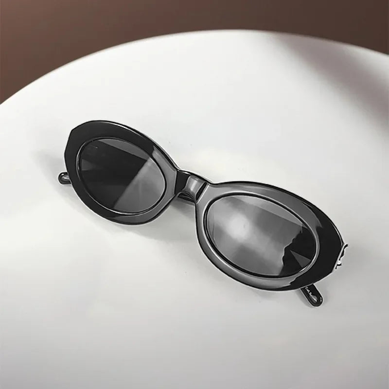 Best-Selling Oval Frame Sunglasses - High-End Vintage UV Protection