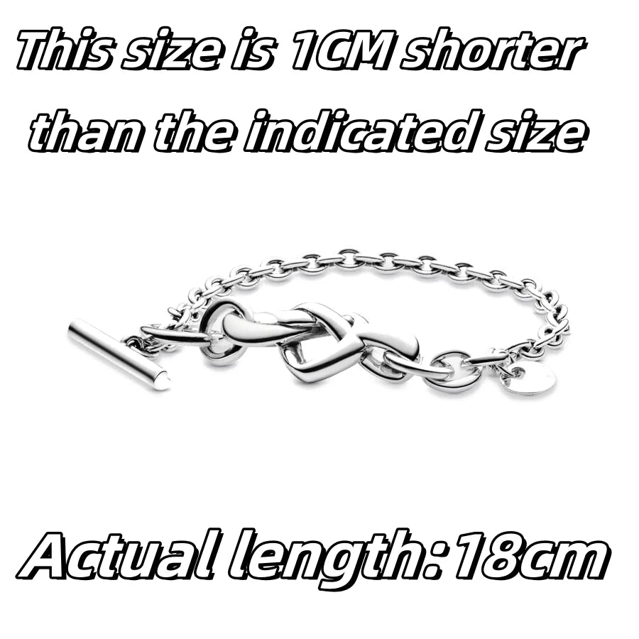 Original 925 Silver Plated Moments Bracelets RoseGold Golden Love Heart Clasp Bead Charm Bracelet For Women DIY Jewelry Gifts
