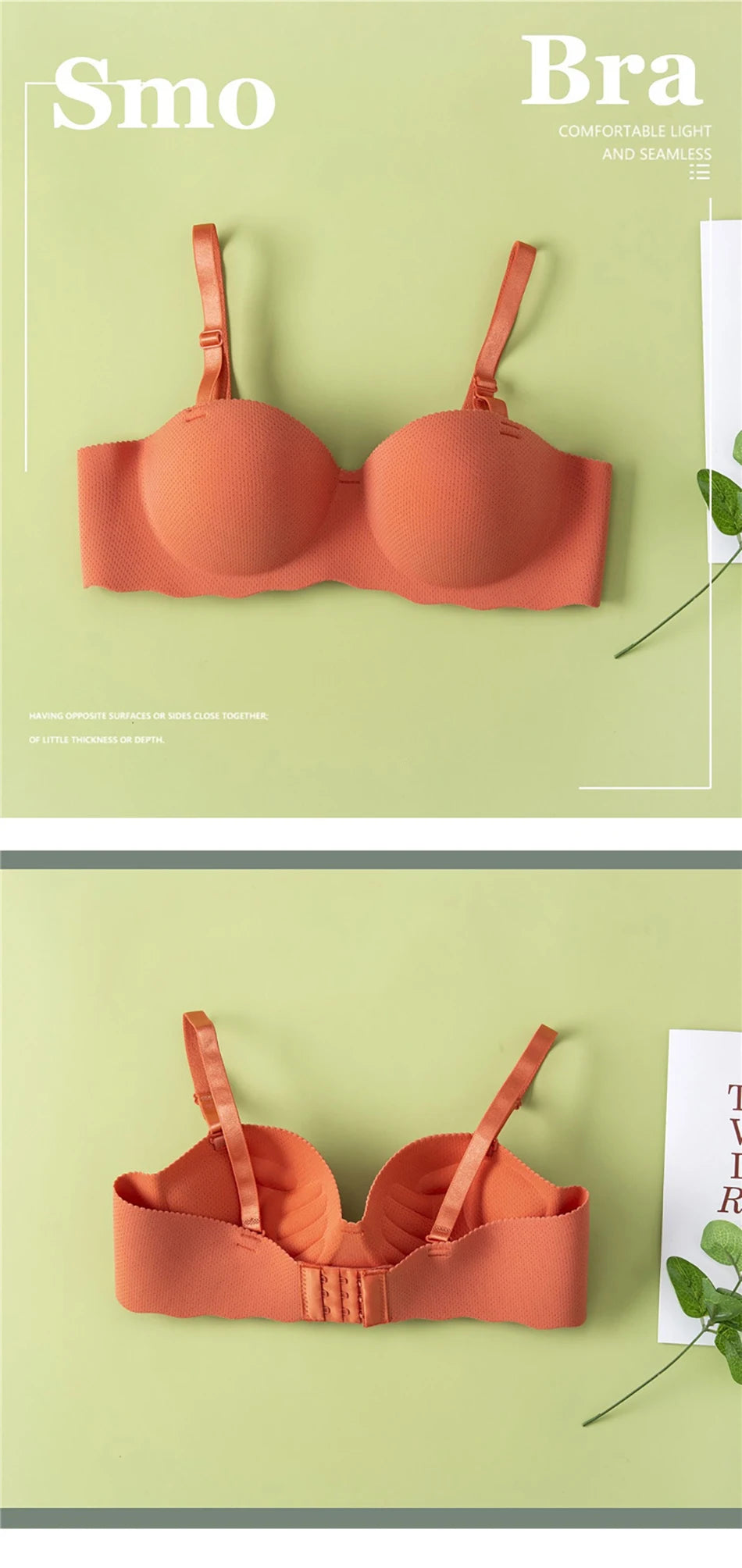 Girls Seamless Bra - Comfort Breathable Removable Strap