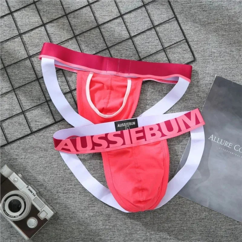 Dropshipping Printed Sexy Thong Briefs Men's Breathable Briefs Bikini G-strings Underwear Jockstraps Cotton Jocks Gay Underwear