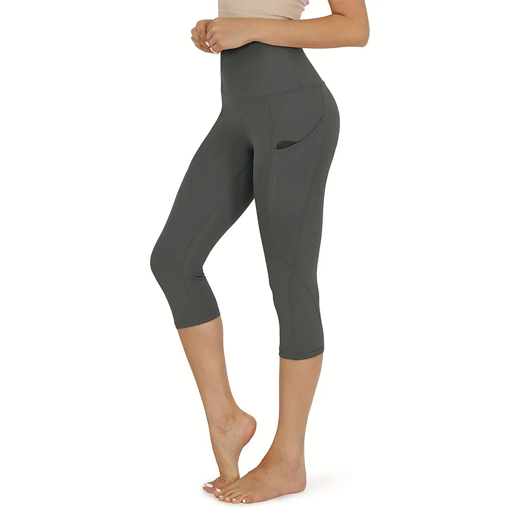 Capri Leggings for Women High Waisted Capri Leggings with Pockets for Women Yoga Pants Workout Capri Pants