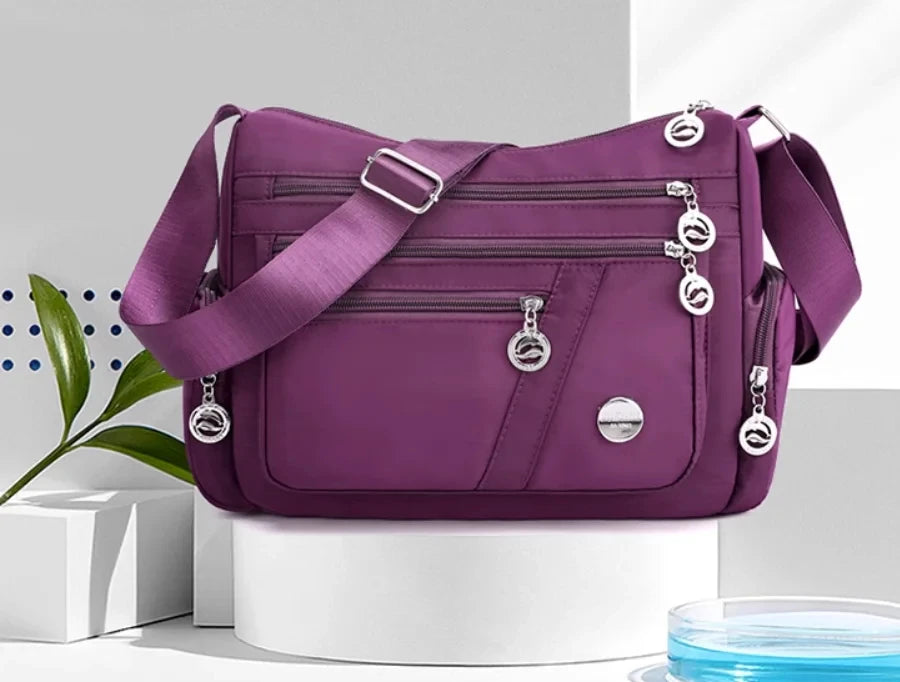 Crossbody for Women Waterproof Tote Casual Nylon Purse Handbag RFID Lightweight Messenger Bag