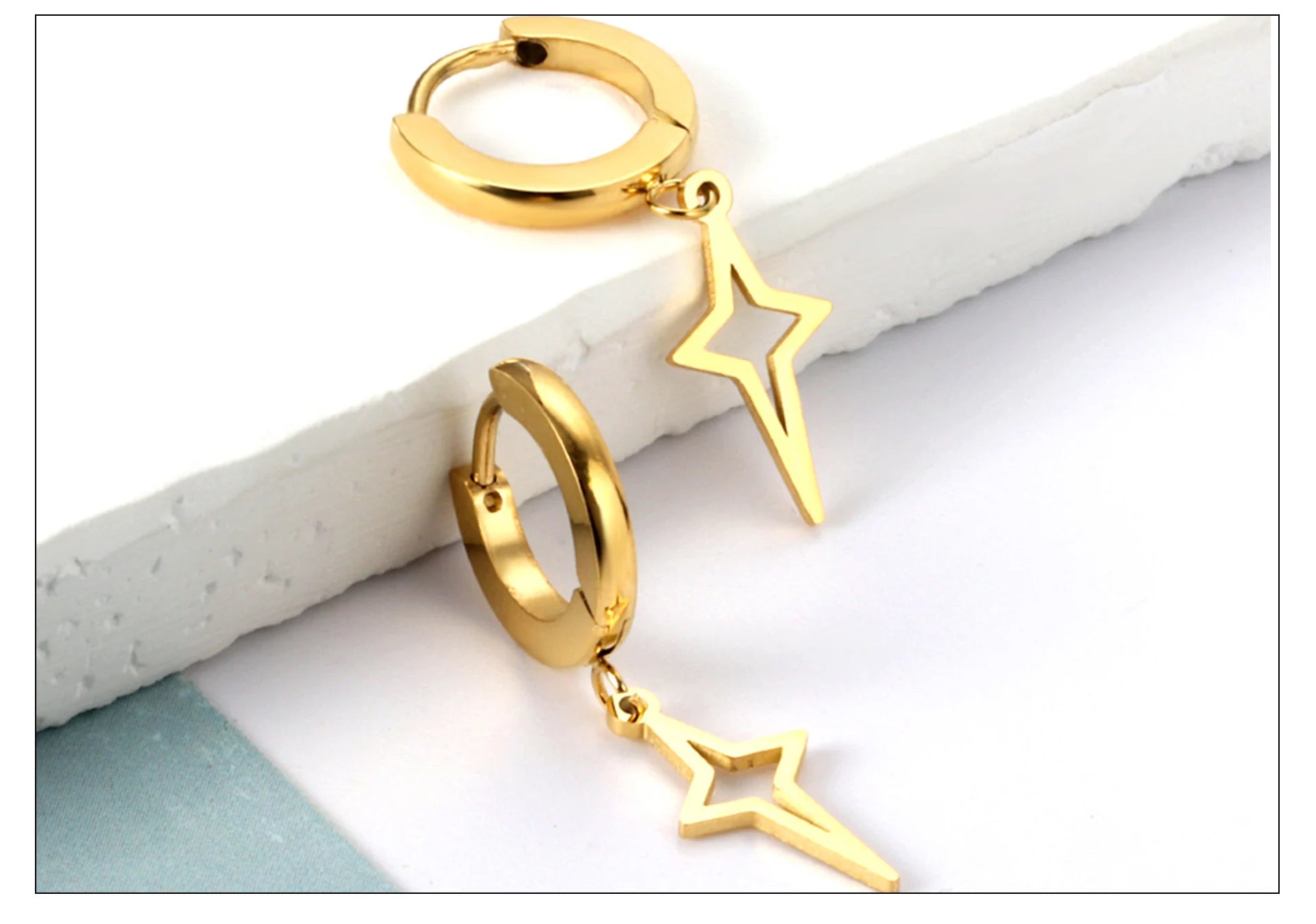 LUXUKISSKIDS Punk Smile Face Gold/Steel Color Drop Earrings Simple Hiphop Round Pendients Fashion Clips For Man/Woman/Girls