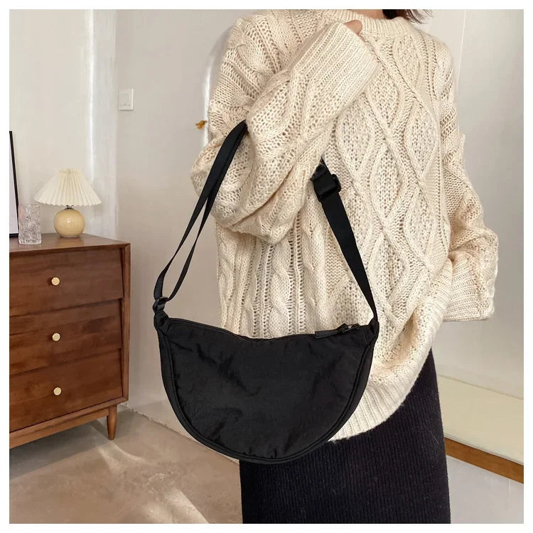 Casual Nylon Crossbody Bag for Women Designer Shoulder Bags Large Capacity Tote Lady Travel Shopper Bag Female Purses 2024