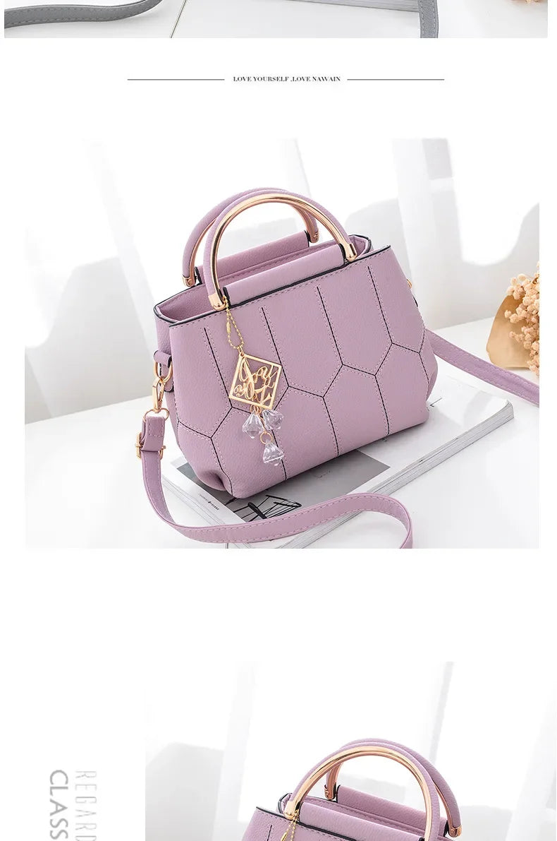 Trendy Women's Handbag Spring Summer New Style Korean Version Simple Small Square Bag Single Shoulder Bag Crossbody Bag