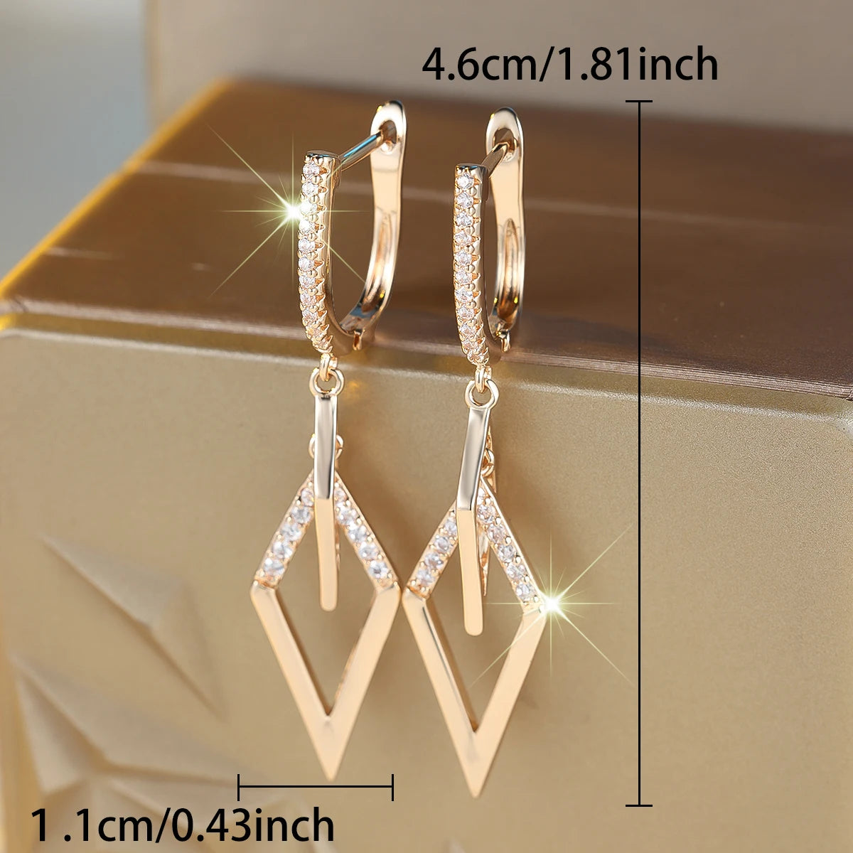 Luxury White Zircon Hoop Earrings - Small Round Gold Wedding Jewelry