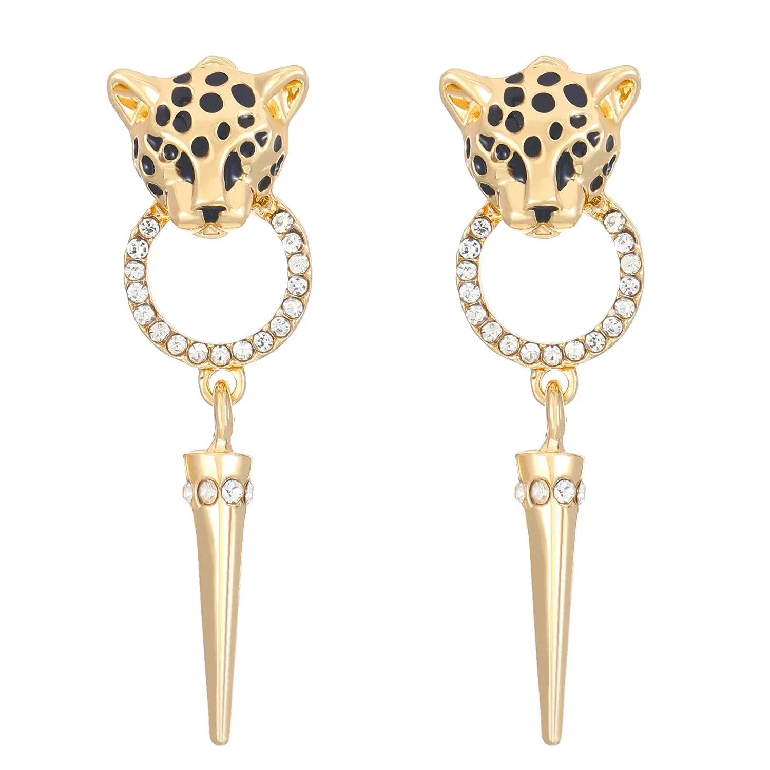Luxury Quality Jewelry Cheetah Leopard Pattern Pendant Earrings Trendy Personalized Women's Party Fashion Jewelry Accessories