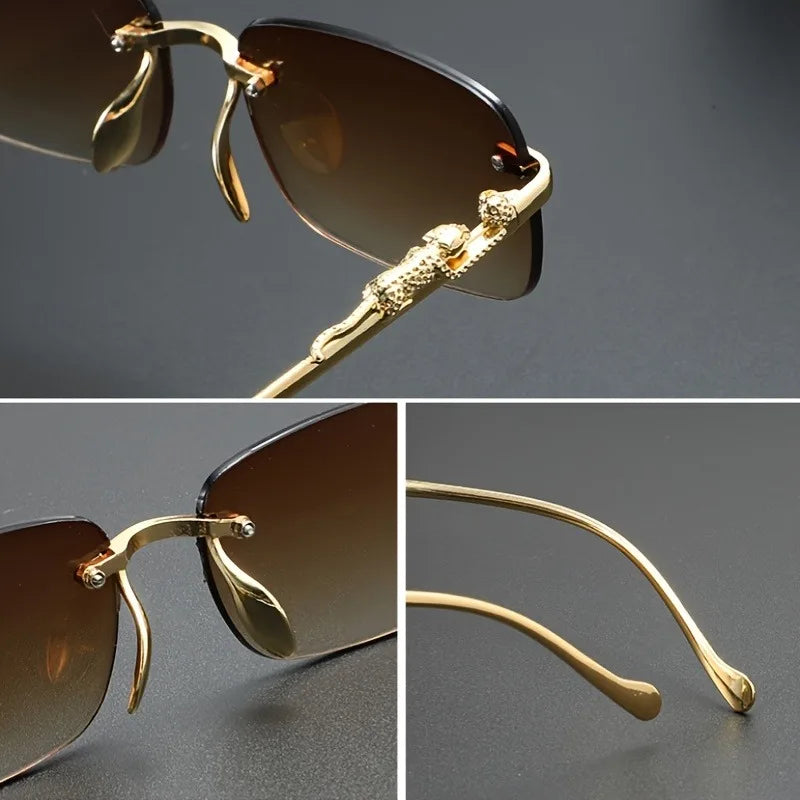Perfect Fashion Leopard Sports Glasses - Unframed Holiday Party UV400
