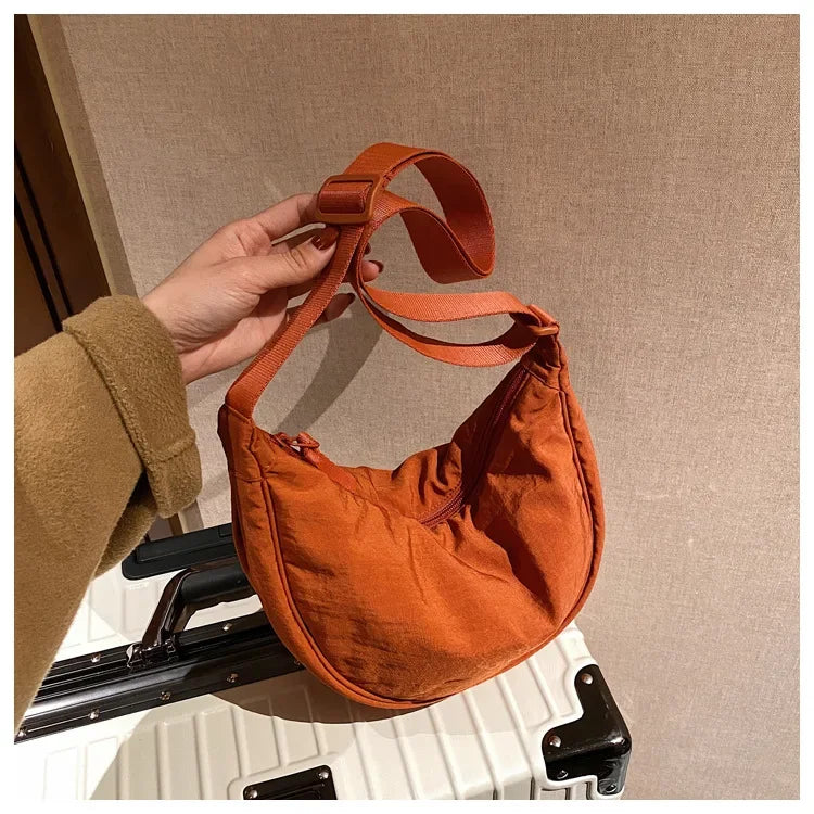 Casual Nylon Crossbody Bag for Women Designer Shoulder Bags Large Capacity Tote Lady Travel Shopper Bag Female Purses 2024