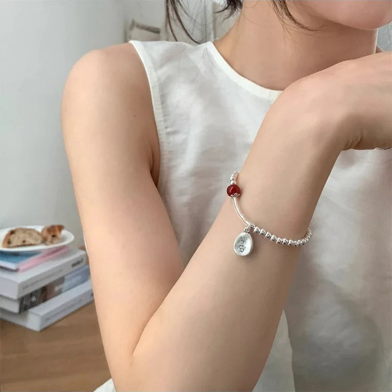 VENTFILLE 925 Sterling Silver Double Layer Pearl Bracelet for Women Girl Design Bead Korean Jewelry Dropshipping