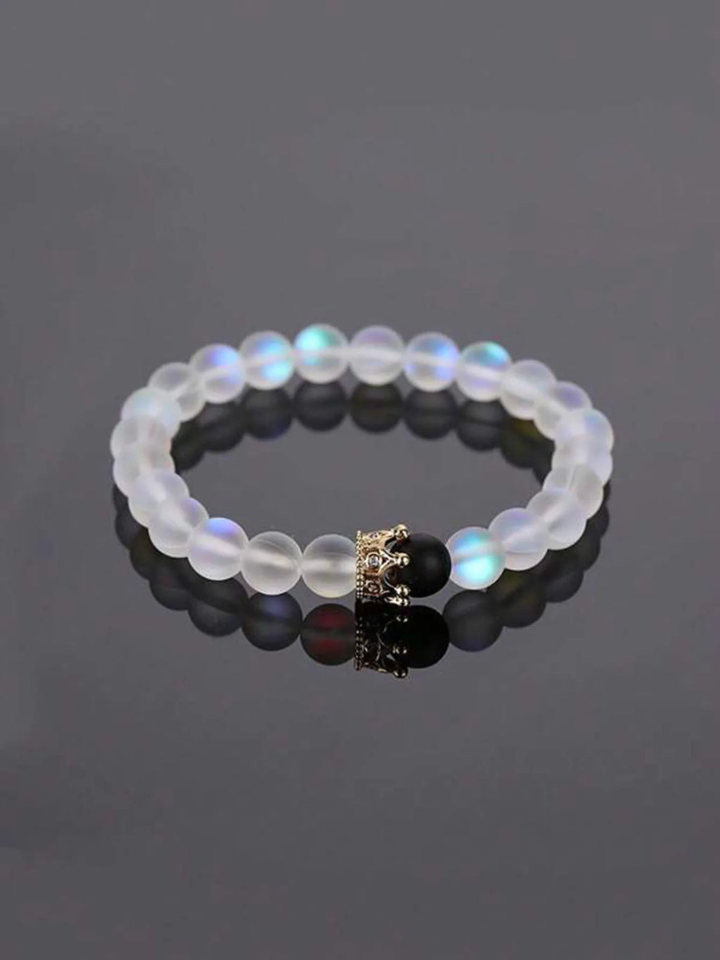 2pcs/Set Natural Stone Dumbbell Beaded Bracelet Black Beads Fitness Fit Life Prayer Bracelets Bangles Barbell Men Jewelry