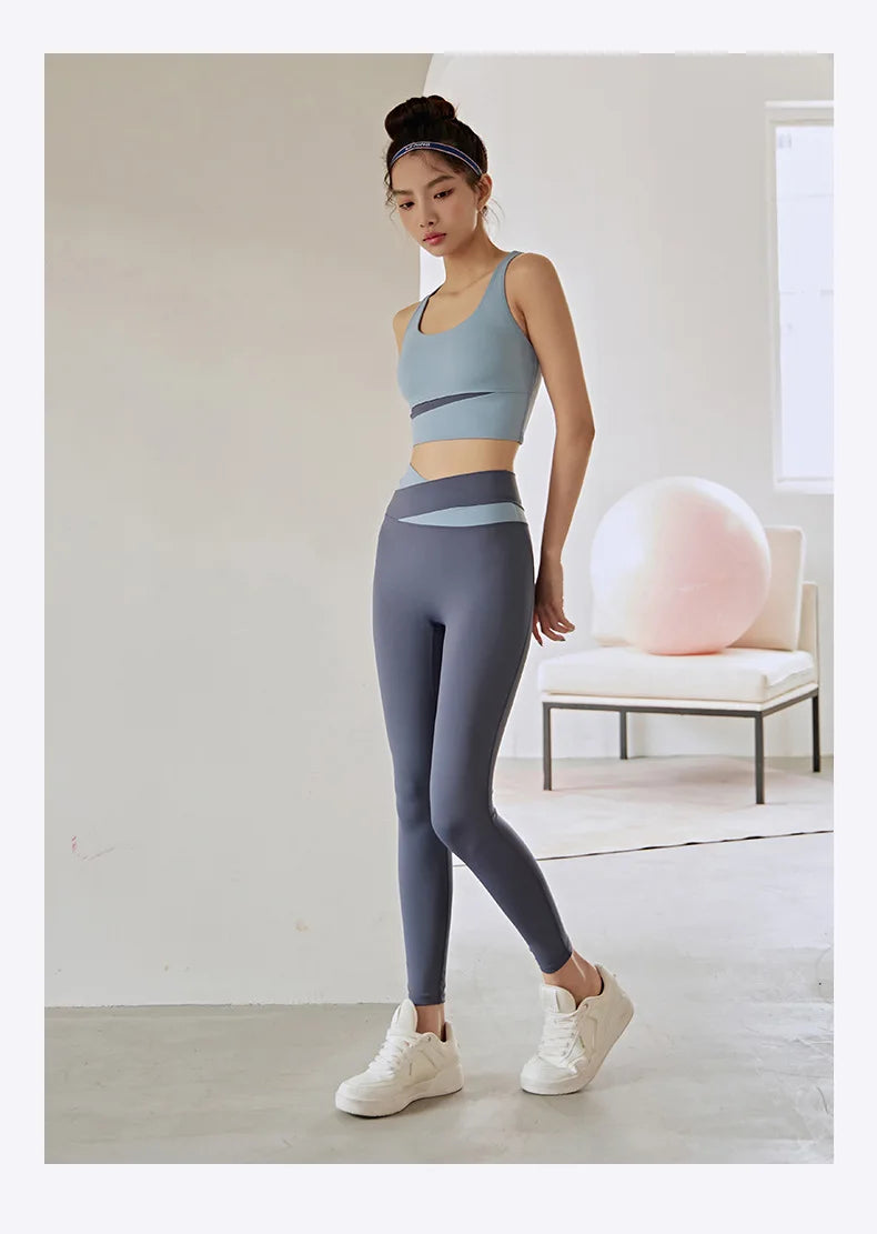 Two Piece Yoga Set Women Sportswear Suit Outfit Gym Leggings With Bra Pants Sports Bra Shorts For Fitness Clothing Workout Set