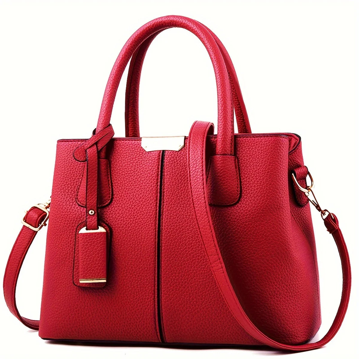 2024 new European and American foreign trade women bag lychee pattern fashion handbag shoulder bag oblique span bag
