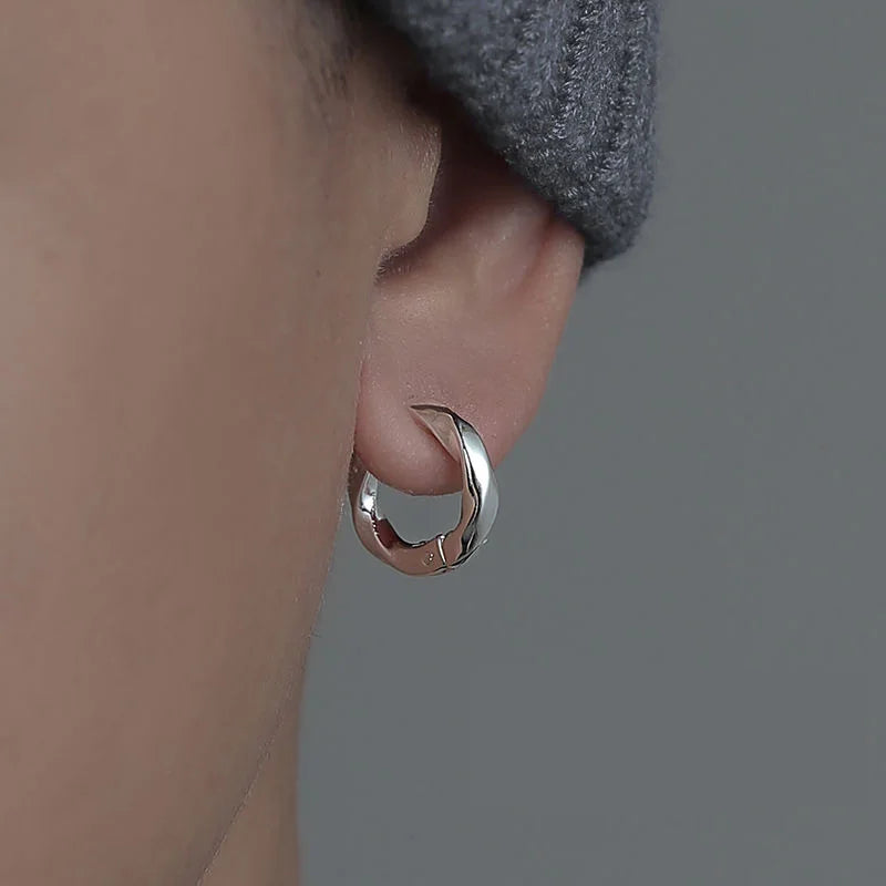 1Pcs Vintage Minimalist Stud Earrings for Teens Ear No Piercing Earrings Women Men Fake Pierced Unusual Party Earrings Jewelry