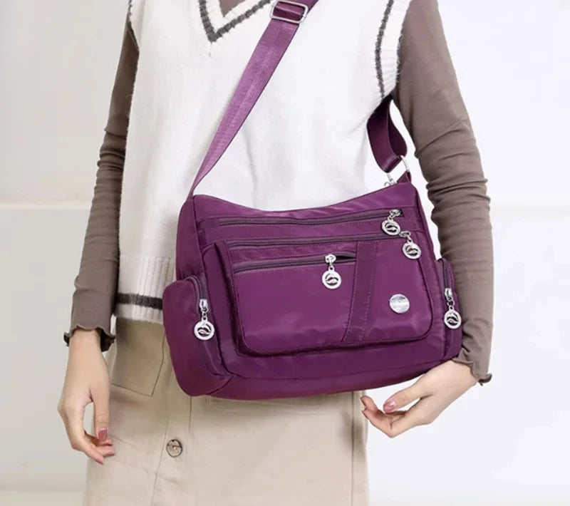 Crossbody for Women Waterproof Tote Casual Nylon Purse Handbag RFID Lightweight Messenger Bag