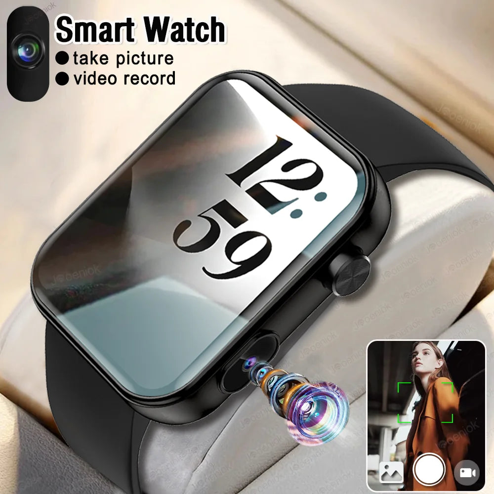 2025 Smart Watch Camera - Health Monitor Fitness Waterproof Bluetooth