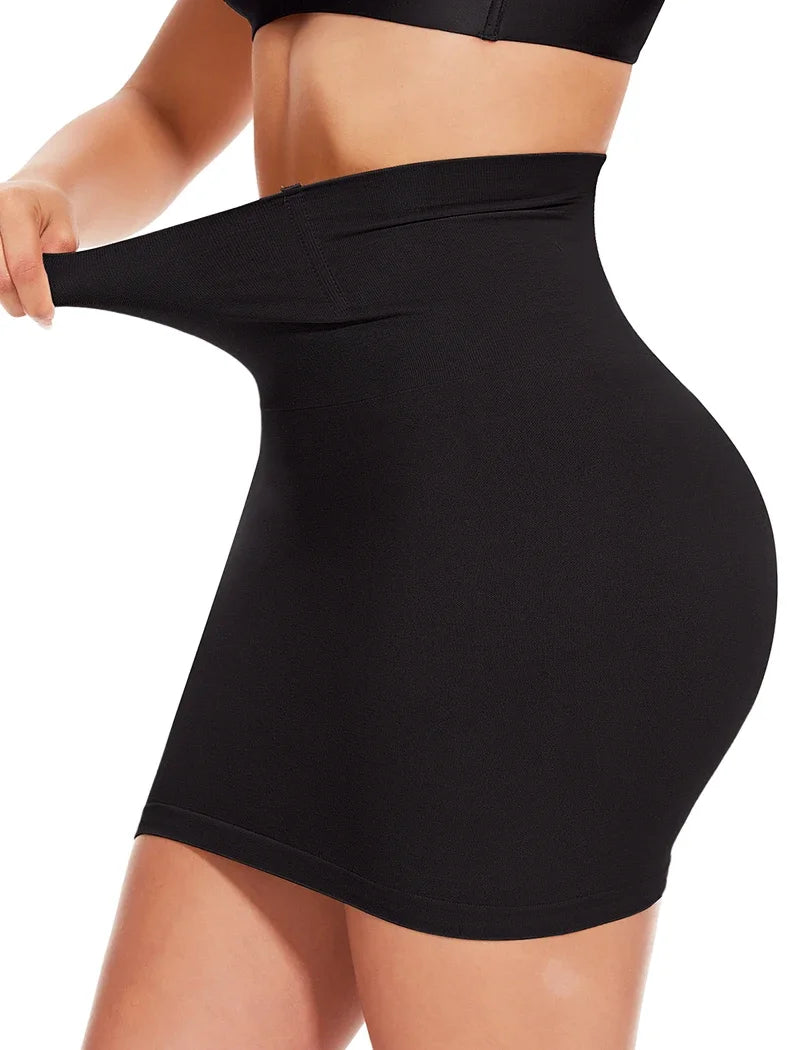 Half Slip Shapewear for Women Under Dresses Built-in Panties High Waist Tummy Control Slips Skirts Butt Lifter Body Shaper Dress