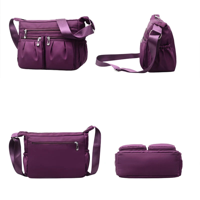 Crossbody for Women Waterproof Tote Casual Nylon Purse Handbag RFID Lightweight Messenger Bag