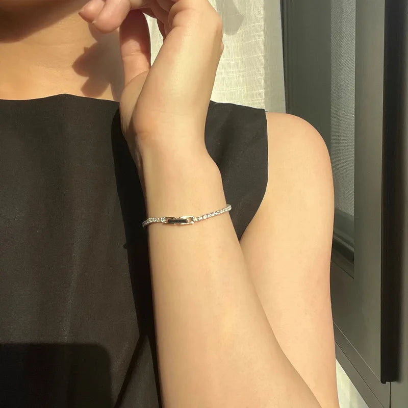 VENTFILLE 925 Sterling Silver Double Layer Pearl Bracelet for Women Girl Design Bead Korean Jewelry Dropshipping