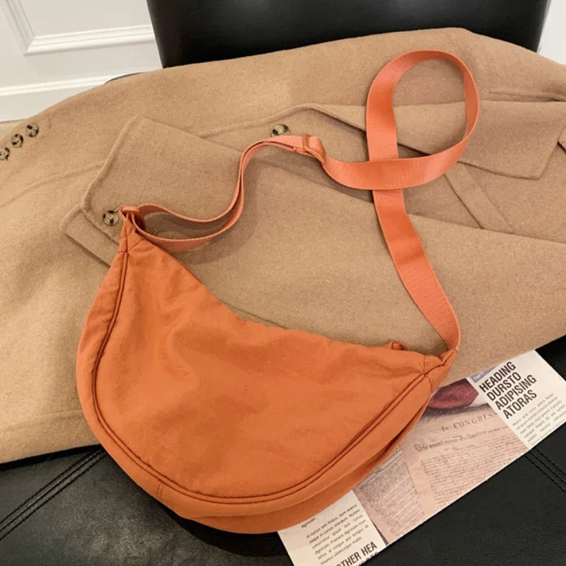 Casual Nylon Crossbody Bag for Women Designer Shoulder Bags Large Capacity Tote Lady Travel Shopper Bag Female Purses 2024
