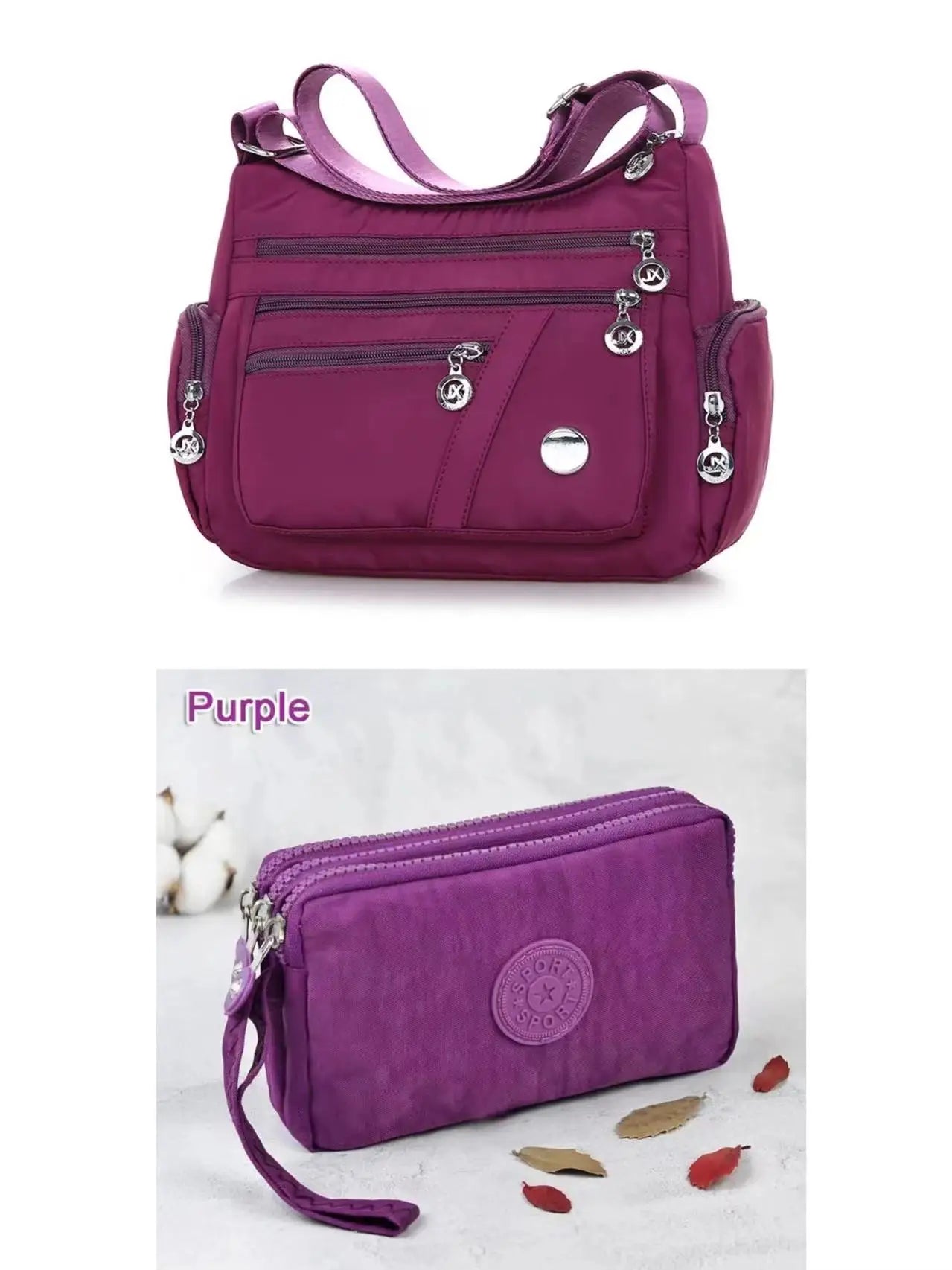 Crossbody for Women Waterproof Tote Casual Nylon Purse Handbag RFID Lightweight Messenger Bag