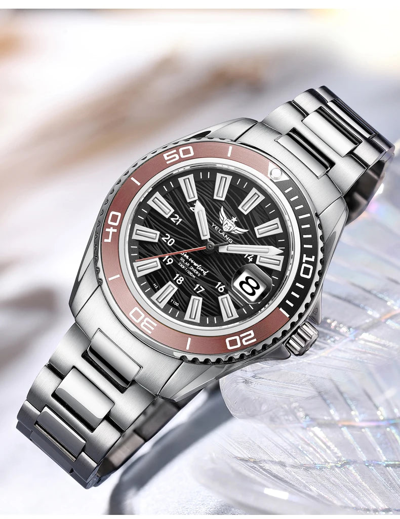 Yelang V1214 Solar Watch - Japan Eco-Drive Sapphire 100M Waterproof