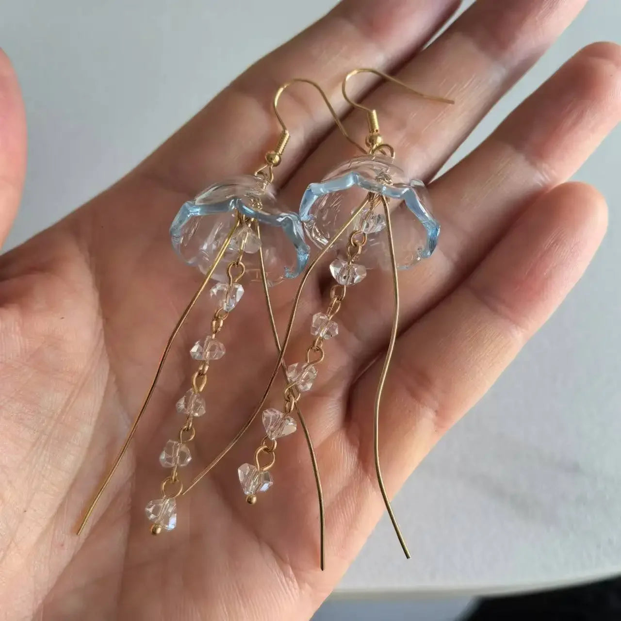 Acrylic Jellyfish Dangle Earrings