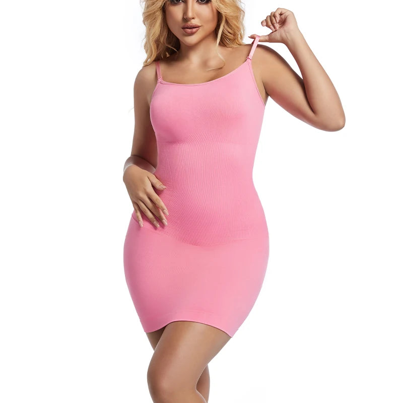 Women Shapewear Full Slip - Tummy Control Cami Mini Under Dress
