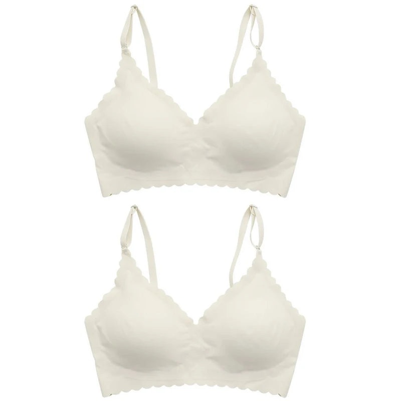 2PCS Ice Silk Seamless Bra - No Steel Ring Fitness Yoga Tank Tops