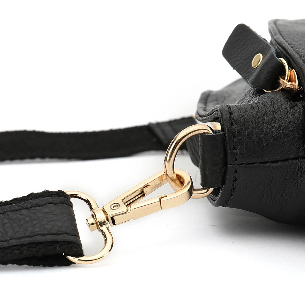Genuine Leather Women Messenger Bags Cow Leather Crossbody Shoulder Bag Small Female Handbags Capacity Phone Bag for Girls