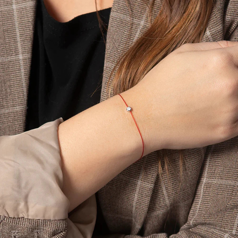 CANNER European American Style Eight-Pointed Star Zircon Bracelet S925 Sterling Silver Personality Simple Versatile Bracelet
