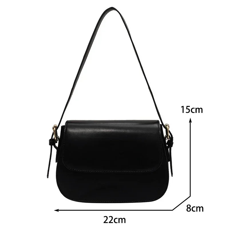 Advanced Texture Retro Small Saddle Bag Women 2025 New Popular All-Match Messenger Bag Fashion Underarm Bags Square Sling Bag