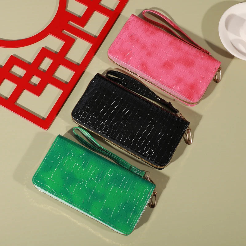 Classic Wallet, Large Capacity Clutch Purse With Zipper, Card Holder With 8 Slots And Multiple Compartments, Elegant Hand Clutch