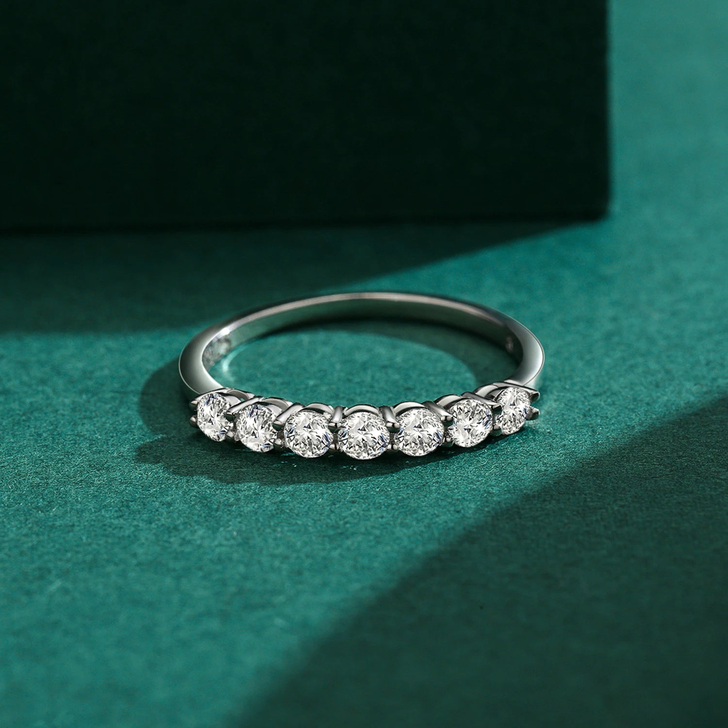 925 Sterling Silver 5A Zirconia Ring - Luxury Wedding Band Women