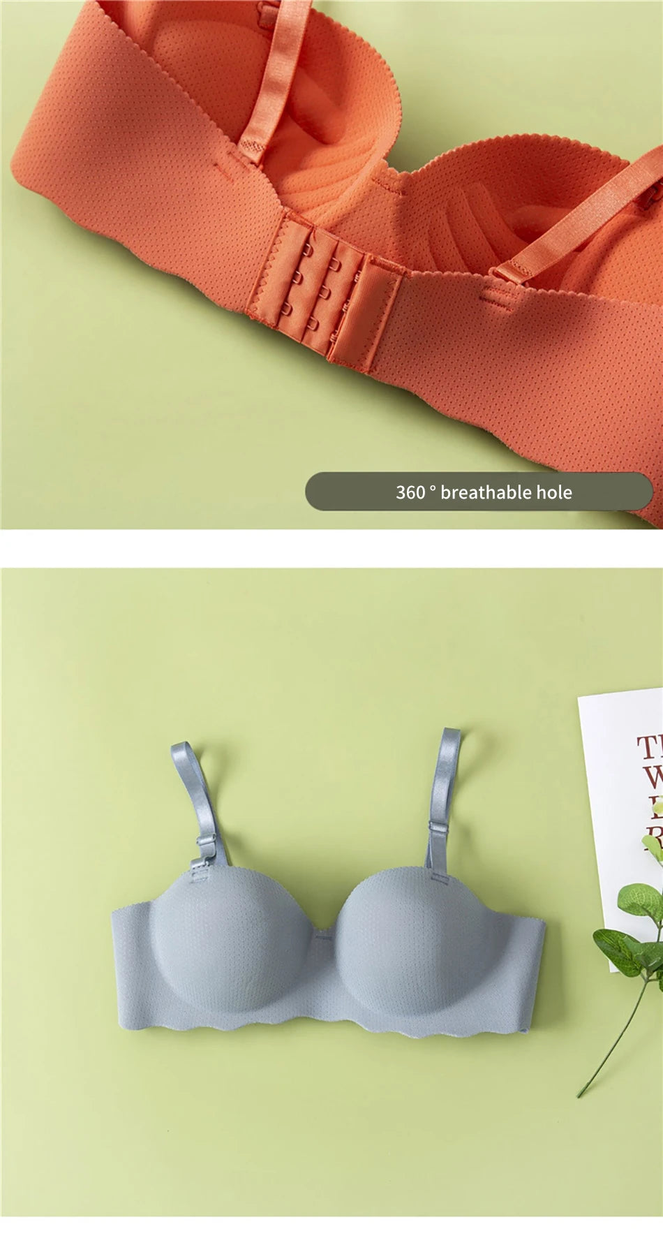 Girls Seamless Bra - Comfort Breathable Removable Strap