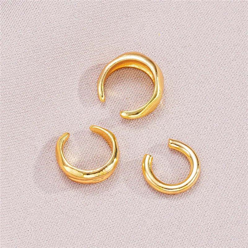 Fashion Female Gold Plated Piercless Ear Clip Earring 2025 New Fashion Jewelry Accessories Earcuff Earrings For Women Gifts