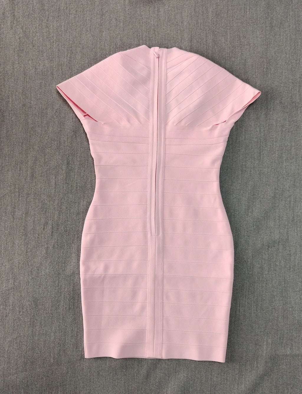 HQBORY Summer Women Pink Bodycon Mini Sexy Bandage Short Sleeve V-neck Party Club Dresses bodycon vestidos