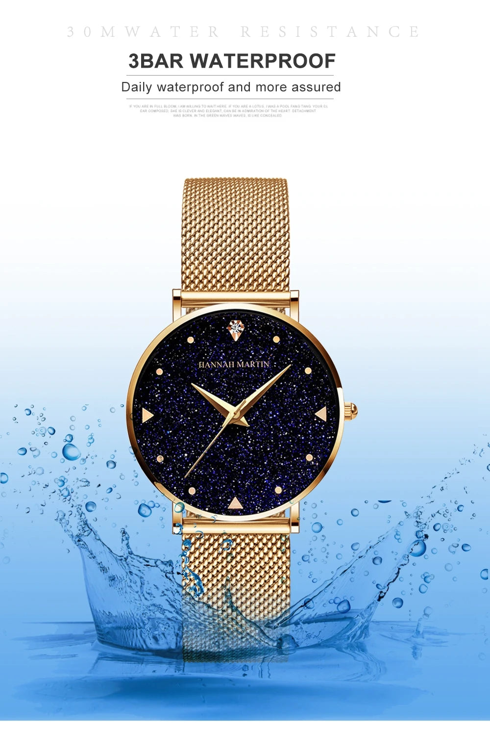 Women Luxury Watch 36mm Fashionable Frosted Dial Japanese Movement Rhinestone Rose Gold Stainless Steel Mesh Women Dress Watches