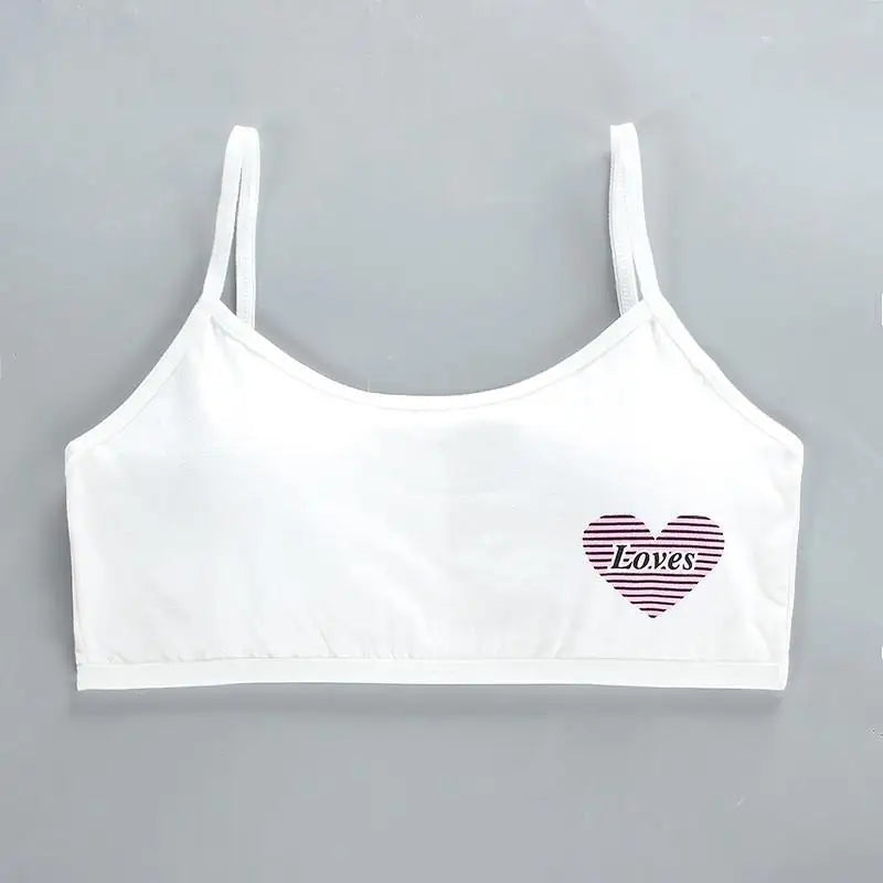 Teenage Girls Training Bras - Cotton Soft Sports Bra 8-16 Years