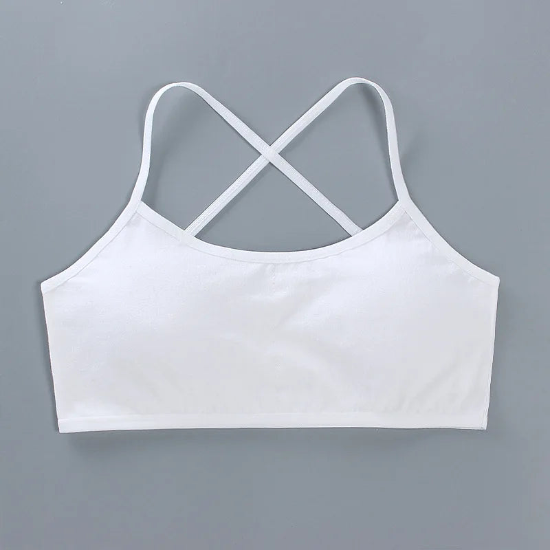 Teenage Girls Training Bras - Cotton Soft Sports Bra 8-16 Years